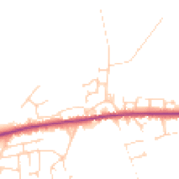 Daytime road noise heatmap for YO8 9GN