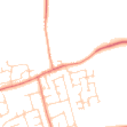 Daytime road noise heatmap for YO8 9LT