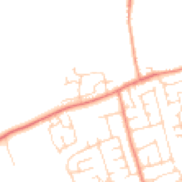 Daytime road noise heatmap for YO8 9PE