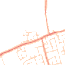 Daytime road noise heatmap for YO8 9PG