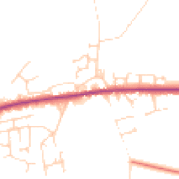 Daytime road noise heatmap for YO8 9QE