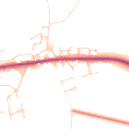 Daytime road noise heatmap for YO8 9QP