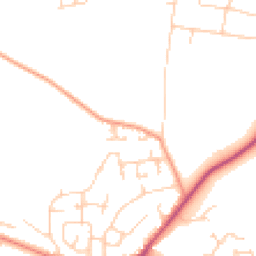 Daytime road noise heatmap for YO8 9RY