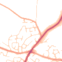Daytime road noise heatmap for YO8 9TG