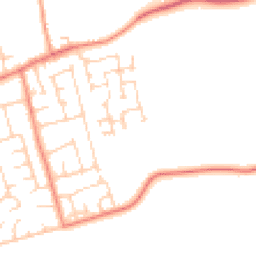 Daytime road noise heatmap for YO8 9TT