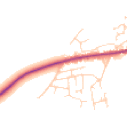 Daytime road noise heatmap for YO8 9YD