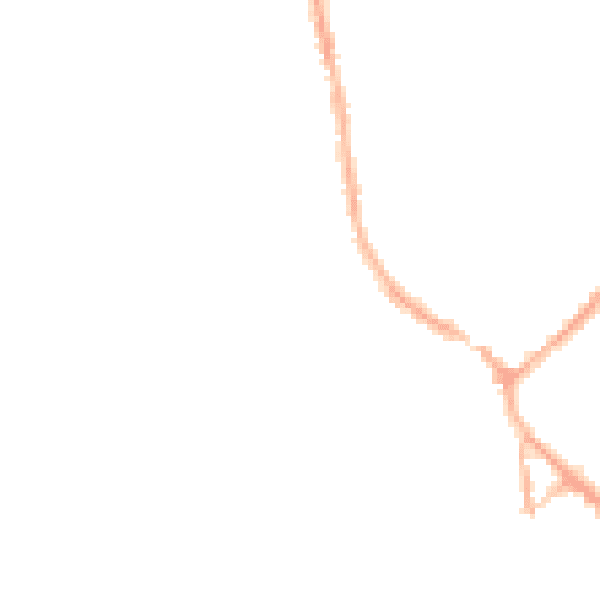 Night-time road noise heatmap for BB18 5JQ