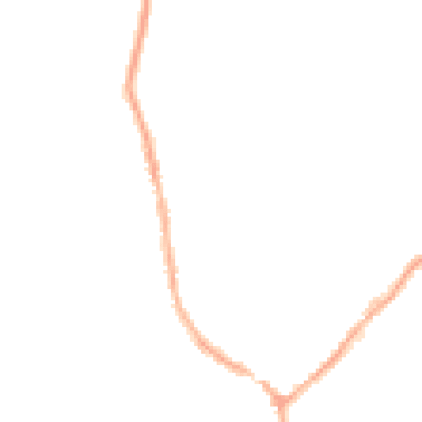 Night-time road noise heatmap for BB18 5LE