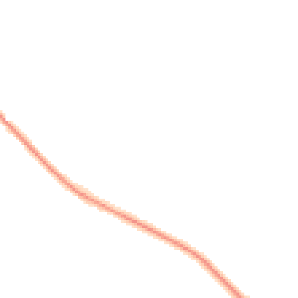 Night-time road noise heatmap for BB18 5UB