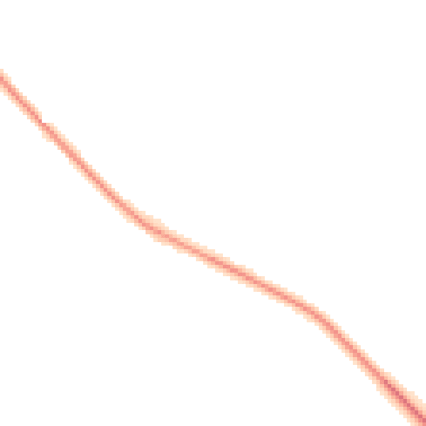 Night-time road noise heatmap for BB18 5WE