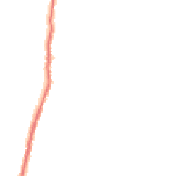 Night-time road noise heatmap for BB18 6NT