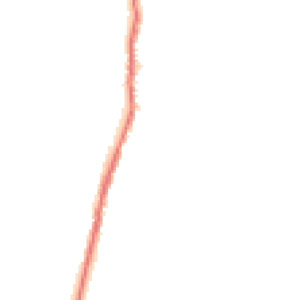 Night-time road noise heatmap for BB18 6NW