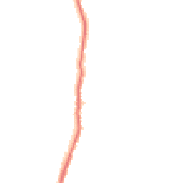 Night-time road noise heatmap for BB18 6QA