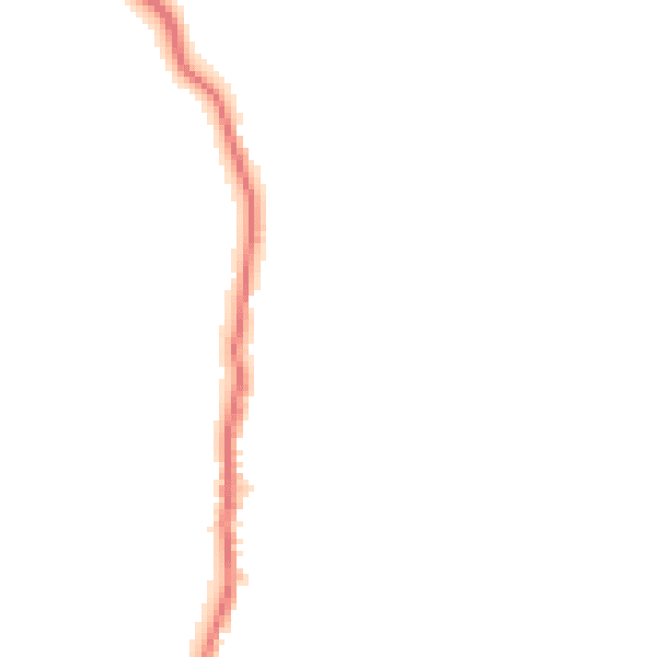 Night-time road noise heatmap for BB18 6QQ