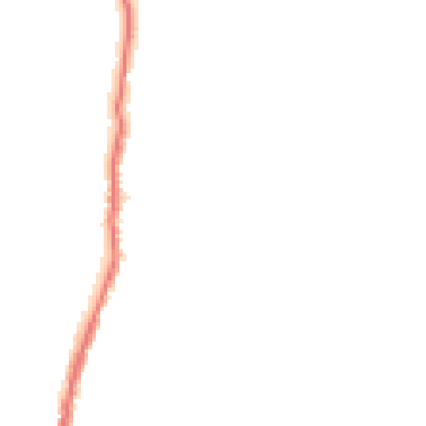 Night-time road noise heatmap for BB18 6QR