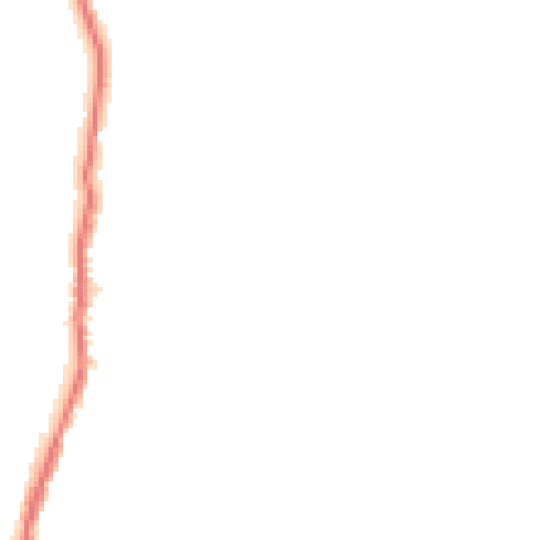 Night-time road noise heatmap for BB18 6QX