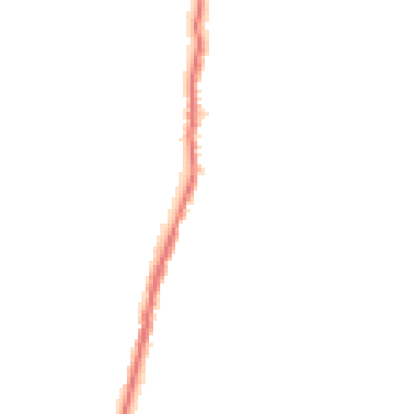 Night-time road noise heatmap for BB18 6XE