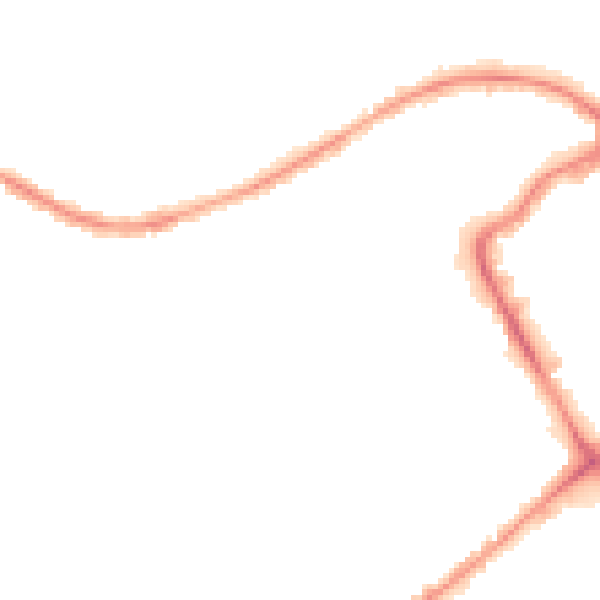 Night-time road noise heatmap for BB2 1JA