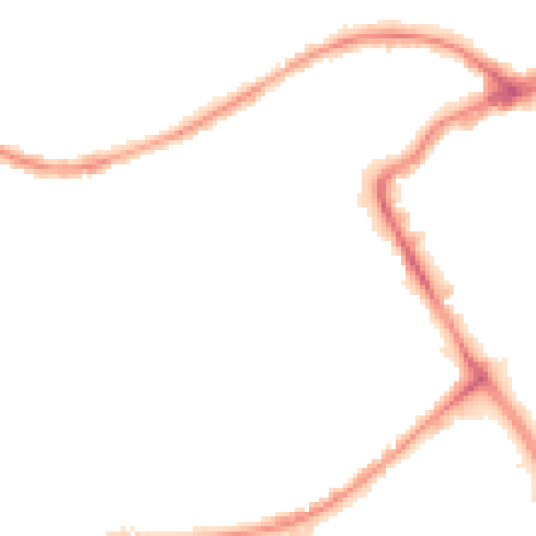 Night-time road noise heatmap for BB2 1QU