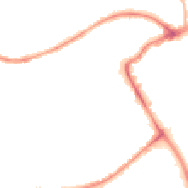 Night-time road noise heatmap for BB2 1RA
