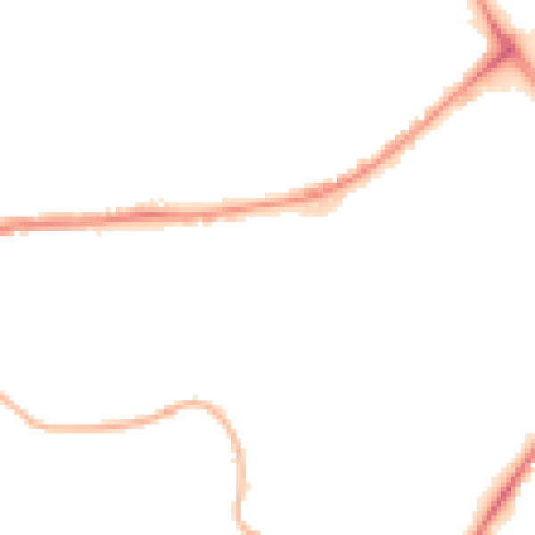 Night-time road noise heatmap for BB2 2BF
