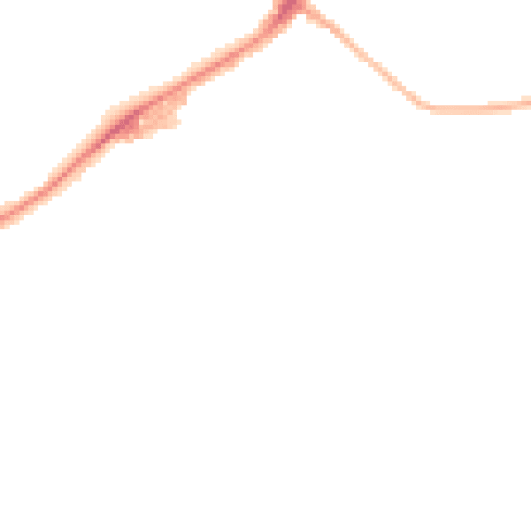 Night-time road noise heatmap for BB2 2RX