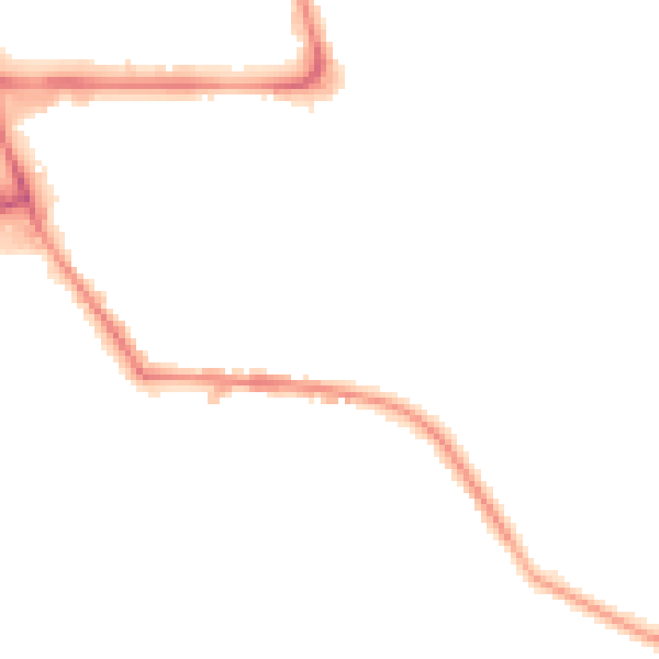 Night-time road noise heatmap for BB2 3HU