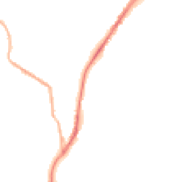 Night-time road noise heatmap for BB2 3LE