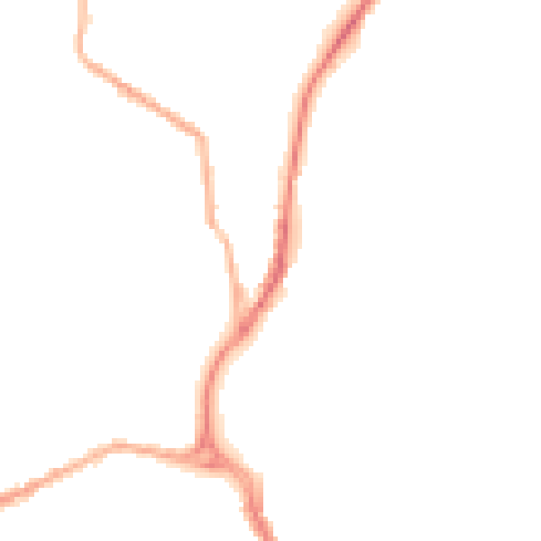 Night-time road noise heatmap for BB2 4HL