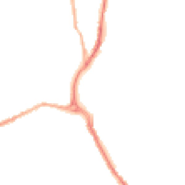 Night-time road noise heatmap for BB2 4HU