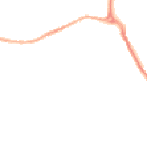 Night-time road noise heatmap for BB2 4LZ