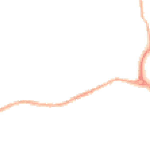 Night-time road noise heatmap for BB2 4NY