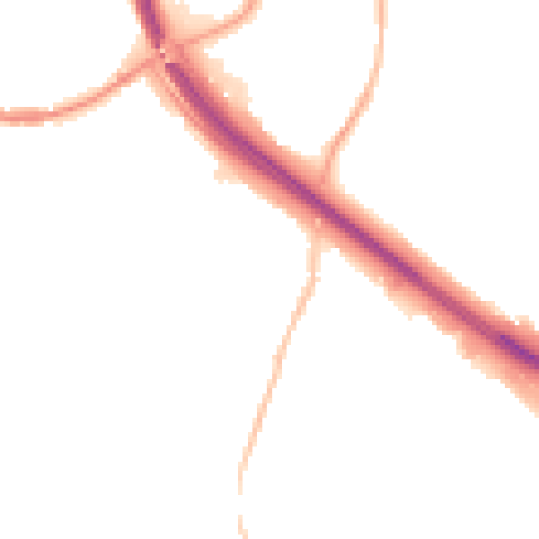 Night-time road noise heatmap for BB4 4DF