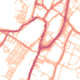 Daytime road noise heatmap for BB7 1AJ