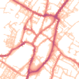 Daytime road noise heatmap for BB7 1AS