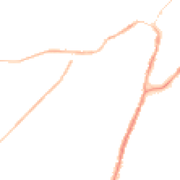 Night-time road noise heatmap for BB7 1DF