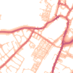 Daytime road noise heatmap for BB7 1DJ