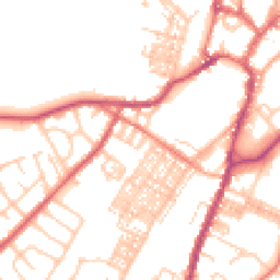 Daytime road noise heatmap for BB7 1DQ