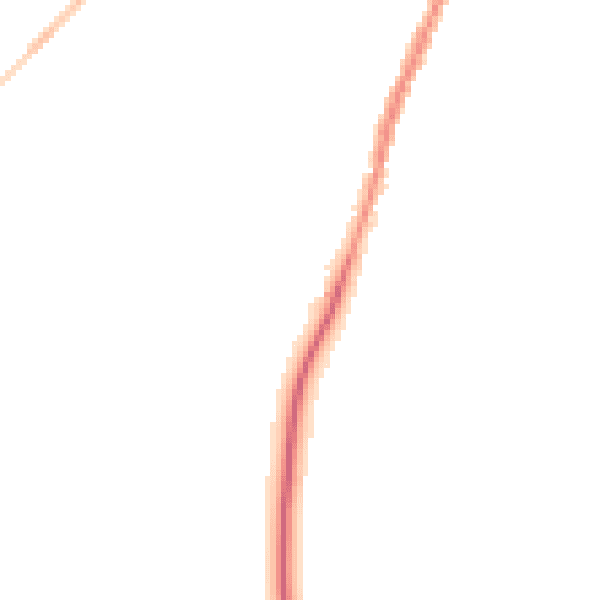 Night-time road noise heatmap for BB7 1EA