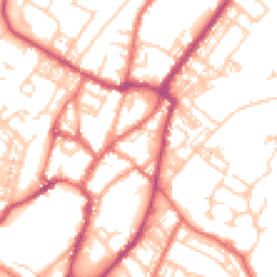 Daytime road noise heatmap for BB7 1LT
