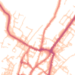 Daytime road noise heatmap for BB7 2AE