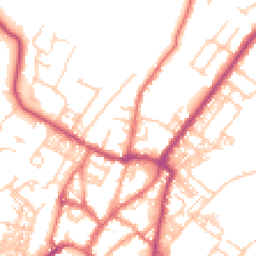 Daytime road noise heatmap for BB7 2AG