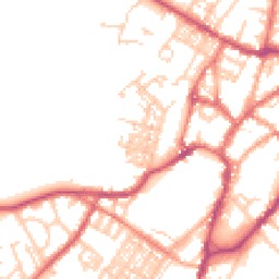 Daytime road noise heatmap for BB7 2EA