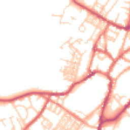 Daytime road noise heatmap for BB7 2FB