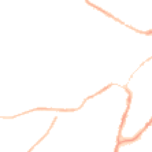 Night-time road noise heatmap for BB7 2FB