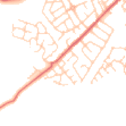 Daytime road noise heatmap for BB7 2FU
