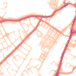 Daytime road noise heatmap for BB7 2LF