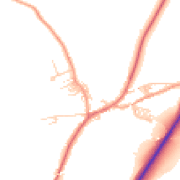 Daytime road noise heatmap for BB7 4BF