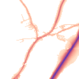 Daytime road noise heatmap for BB7 4BH