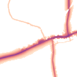 Daytime road noise heatmap for BB7 4ES